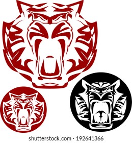 lion tiger vector 