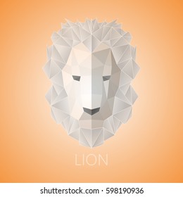Lion. Triangular lion.