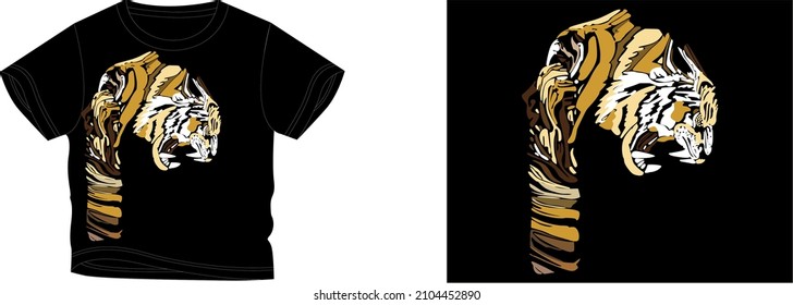 lion t-shirt design background color is a black and t-shirt color is a black beautiful color and beautiful design
