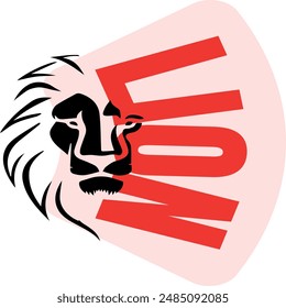 Logo De La Camiseta Del León Con El Fondo Blanco