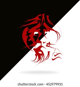 lion vector