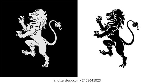 diseño de león Arte vectorial logo ilustración ropa corporativa y marketing