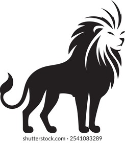 the lion vector art image design 