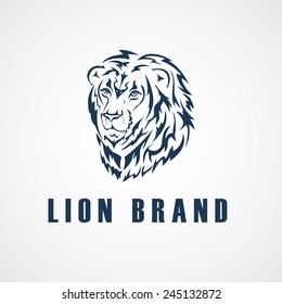 Lion vector design elements, business signs, logos, identity, labels, badges and objects.