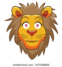 lion vector graphic clipart design