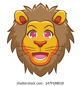 lion vector graphic clipart design