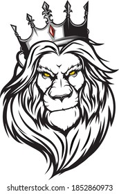lion vector graphic design king of beasts