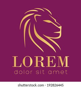 Lion vector icon