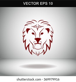 Lion vector icon.