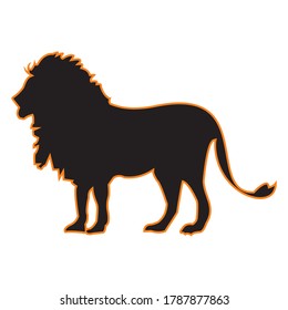 lion vector icon design symbol