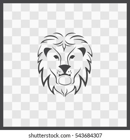 Lion vector icon. Isolated illustration. Business picture.