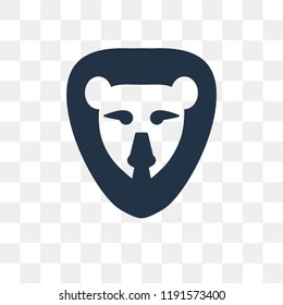 Lion vector icon isolated on transparent background, Lion transparency concept can be used web and mobile