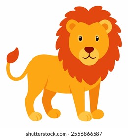 lion vector icon with white background