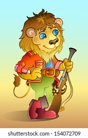 Lion. Vector illustration