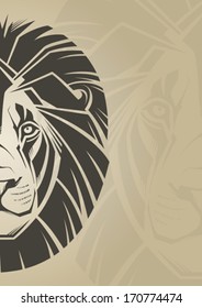 Lion. Vector illustration 