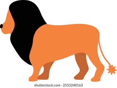 The Lion vector illustration elements