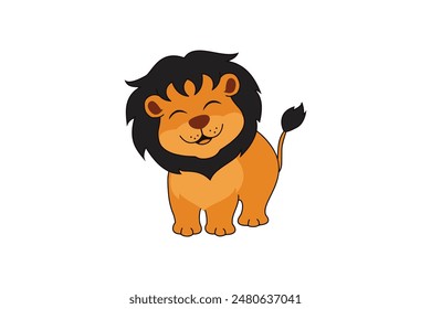 Lion vector illustration isolated on a white background