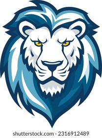 Lion vector illustration, lion log design isolated into the white background, lion vector, King logo design, lion illustration, king logo concept
