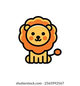 lion vector illustration on white background. premium premium quality symbols. vector line icon for concept and graphic design.