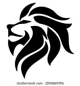 Lion vector illustration outline. Coloring book with animal. white background. ready for print or cutting using EPS or convert to SVG format svg