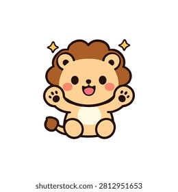 Lion Vector Illustration Sticker