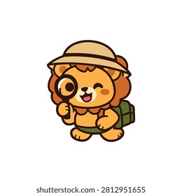 Lion Vector Illustration Sticker