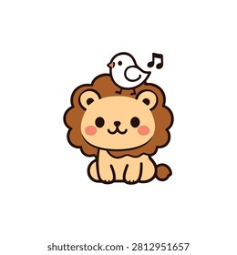 Lion Vector Illustration Sticker