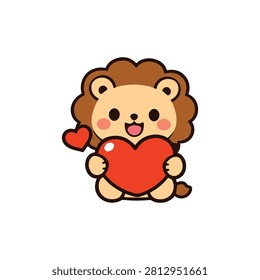 Lion Vector Illustration Sticker