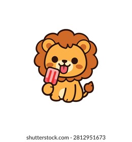 Lion Vector Illustration Sticker