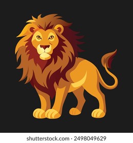 lion vector illustration, tshirt design