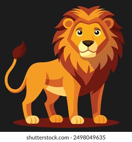 Ilustración vectorial del león, diseño de la camiseta