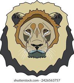 lion vector image ilustration for logo 