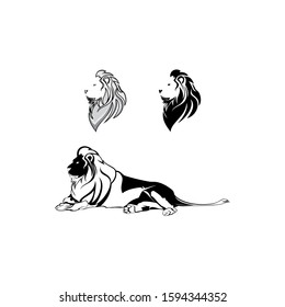 lion vector, for a logo