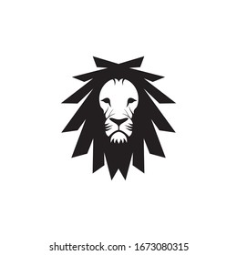 lion vector logo in the background