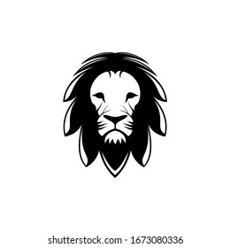 lion vector logo in the background