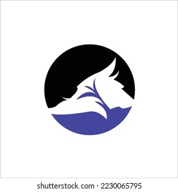 lion vector logo design animal