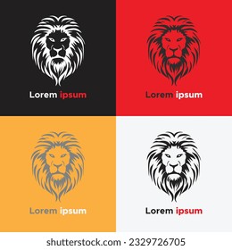 lion vector logo design, Lion Icon