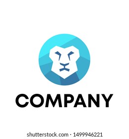 Lion vector logo design template icon animal mascot wildlife
