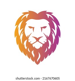 Plantilla de diseño de logotipo de vectores de león