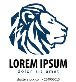 lion vector logo design template. company or business icon.