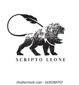 Lion vector logo. Lion emblem. Lion icon (sign, symbol, illustration). Lion head badge