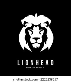 logotipo vectorial de león, dibujo retro de emblema de una cabeza de león