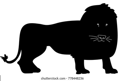 lion vector silhouette