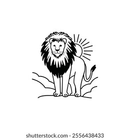 lion vector silhouette graphic illustration