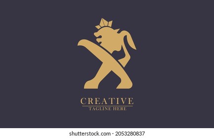 lion is walking lion king concept, great for leadership, conservation, protection logo icon. vector concept flat abstract design.