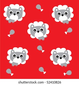 lion wallpaper in grey