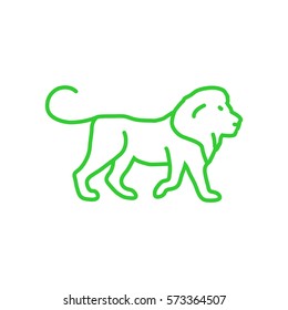 Lion web line icon.