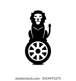 diseños creativos de logotipos para ruedas de leones