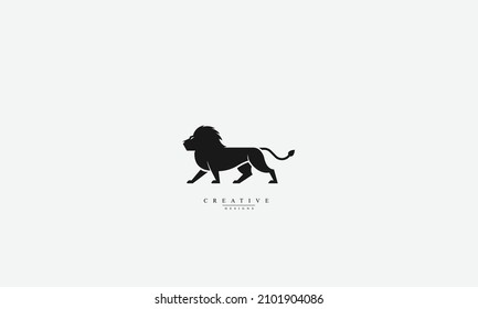 Lion wildlife vector logo design