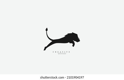 Lion wildlife vector logo design